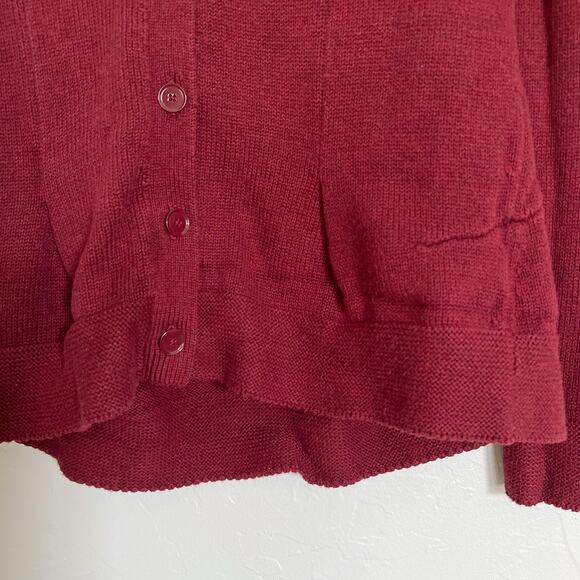 CAbi 3529 Burgundy Catch Cardigan Extra Small - Picture 3 of 5